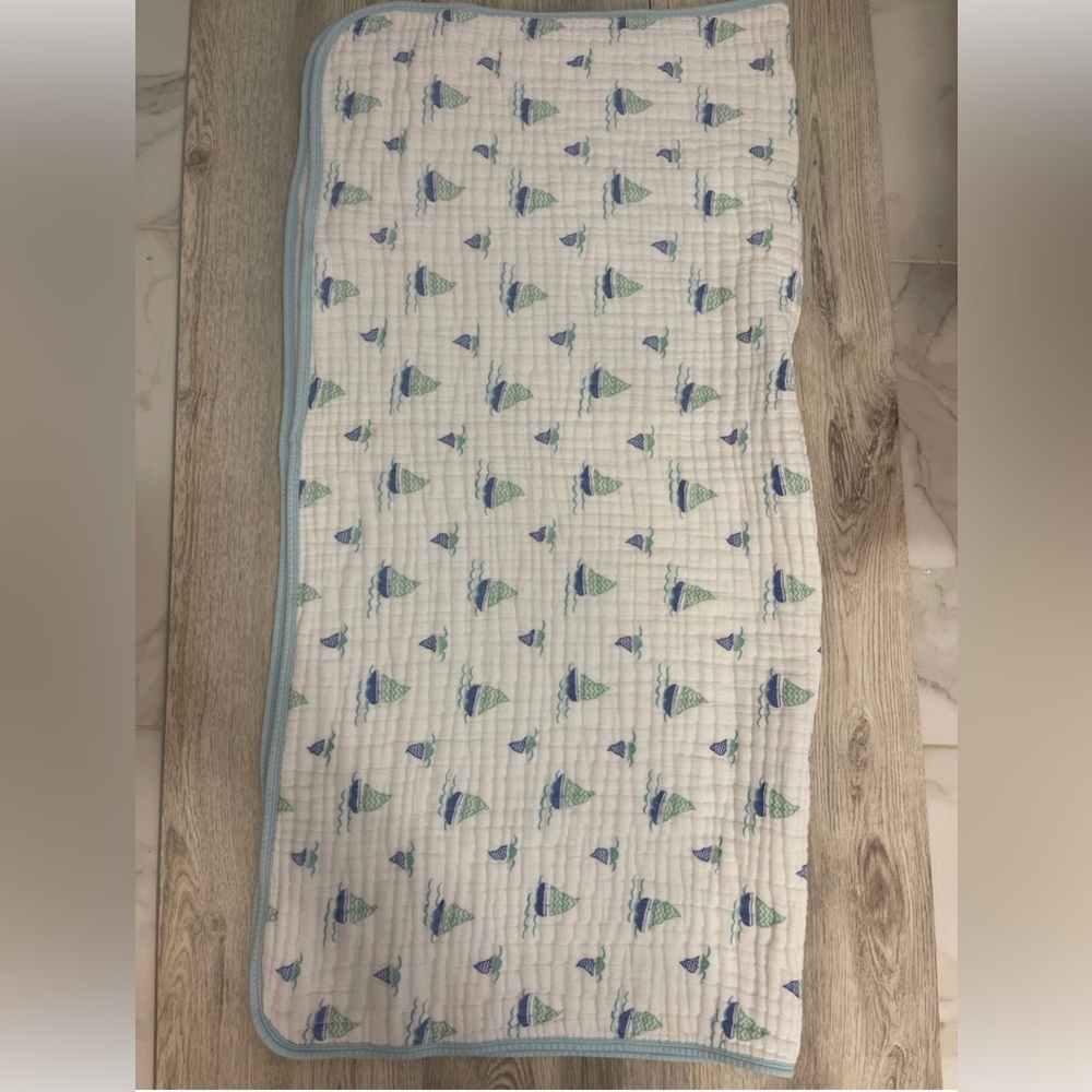 Aden + Anais Natutical Sailboat And Anchor Blanket